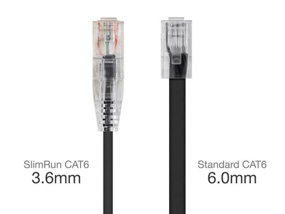 SLIMRUN CAT6 UTP CABLE-10FT BLACK