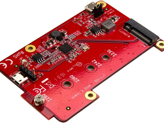StarTech.com Raspberry Pi Board - USB 2.0 480Mbps - USB to M.2 SATA Converter - USB to SATA Raspberry Pi SSD (PIB2M21) - storage controller - M.2 Card - USB 2.0