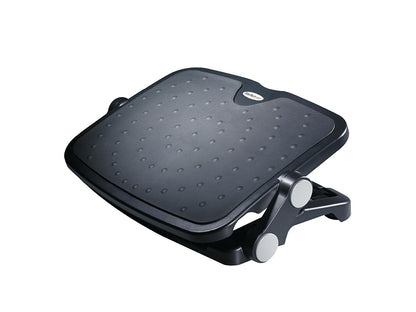 StarTech.com Under Desk Foot Rest - 18in x 14in - Adjustable Height and Angle - Foot Stool - Footrest for Desk - Office Foot Rest (FTRST1) - footrest - black