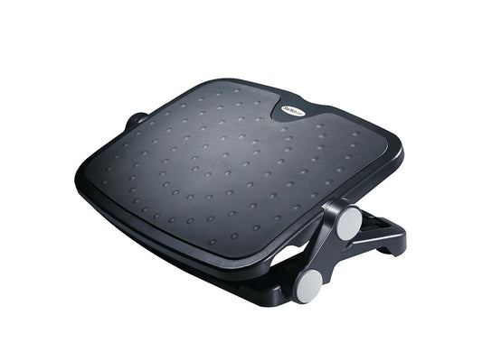StarTech.com Under Desk Foot Rest - 18in x 14in - Adjustable Height and Angle - Foot Stool - Footrest for Desk - Office Foot Rest (FTRST1) - footrest - black