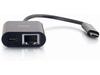 USB C Ethernet Adapter with Power Black