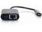 USB C Ethernet Adapter with Power Black