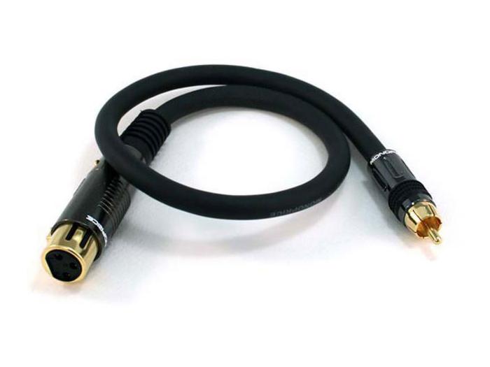 XLR F TO RCA M CABLE 1.5FT