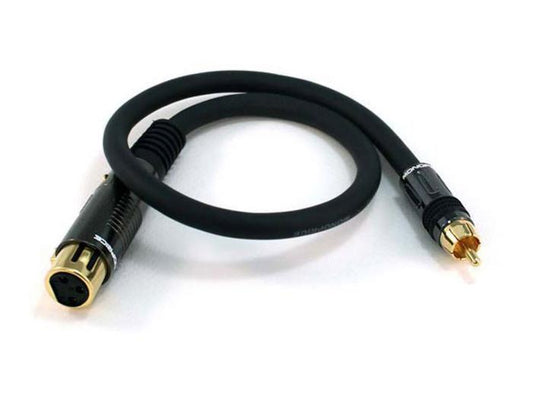 XLR F TO RCA M CABLE 1.5FT
