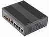 StarTech.com Industrial 6 Port Gigabit Ethernet Switch, 4 PoE RJ45 +2 SFP Slots 30W PoE+ 12-48VDC 10/100/1000 Rugged Power Over Ethernet LAN Switch -40C to 75C, DIN Mountable, Hardened - Fast Ethernet Switch (IES1G52UP12V) - switch - 6 ports