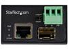 StarTech.com Industrial Fiber to Ethernet Media Converter, 100Mbps SFP to RJ45/Cat6, Singlemode/Multimode Optical Fiber to Copper Network, 12-56V DC, IP-30/ -40 to +75C, Fiber to Ethernet - SFP to RJ45 Converter (IMC100MSFP) - fiber media converter