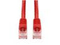 15ft Red CAT 6A PVC Ethernet Cable Snagless Bubble Boot RJ-45 M/M