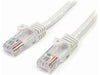 StarTech.com Cat5e Ethernet Cable - 15 ft - White- Patch Cable - Snagless Cat5e Cable - Network Cable - Ethernet Cord - Cat 5e Cable - 15ft (45PATCH15WH) - patch cable - 15 ft - white