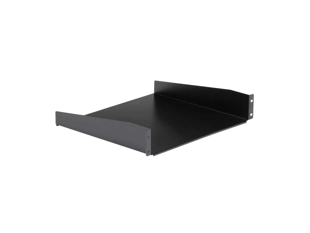 StarTech.com 2U Fixed Server Rack Mount Shelf, 16in Deep Steel Universal Cantilever Tray for 19" AV/Data/Network Equipment Rack with Cage Nuts & Screws, 44lbs Weight Capacity, 60" Deep - 2U Network Rack Shelf (CABSHELF) - rack shelf