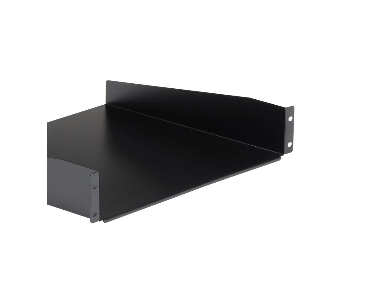StarTech.com 2U Fixed Server Rack Mount Shelf, 16in Deep Steel Universal Cantilever Tray for 19" AV/Data/Network Equipment Rack with Cage Nuts & Screws, 44lbs Weight Capacity, 60" Deep - 2U Network Rack Shelf (CABSHELF) - rack shelf