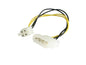 StarTech.com 6in LP4 to P4 Auxiliary Power Cable Adapter - LP4 to 4 pin ATX - Molex to P4 Adapter - LP4 to P4 (LP4P4ADAP) - power adapter - 4 pin internal power (5V) to 4 pin ATX12V - 6 in