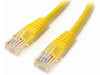 StarTech.com Cat5e Ethernet Cable - 2 ft - Yellow - Patch Cable - Molded Cat5e Cable - Short Network Cable - Ethernet Cord - Cat 5e Cable - 2ft (M45PATCH2YL) - patch cable - 2 ft - yellow