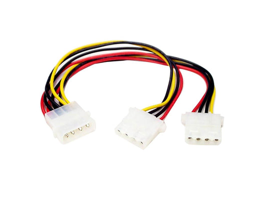 StarTech.com LP4 to 2x LP4 Power Y Splitter Cable M/F - LP4 Splitter - Molex Y Splitter - Molex Splitter (PYO2L) - power cable - 4 pin internal power to 4 pin internal power - 7.9 in