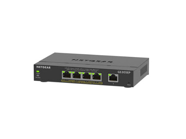 5-Port Gigabit Ethernet PoE+ Smart Mngd