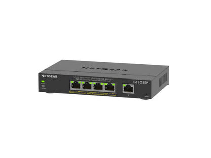 5-Port Gigabit Ethernet PoE+ Smart Mngd