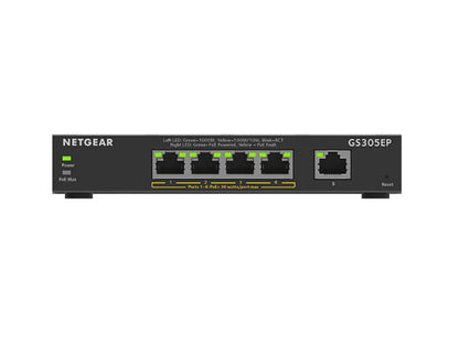 5-Port Gigabit Ethernet PoE+ Smart Mngd
