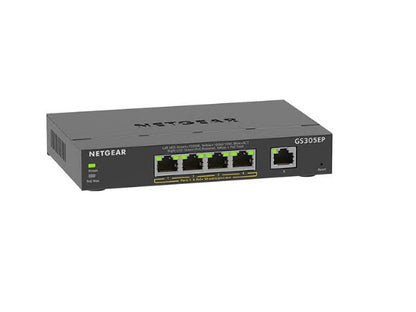 5-Port Gigabit Ethernet PoE+ Smart Mngd
