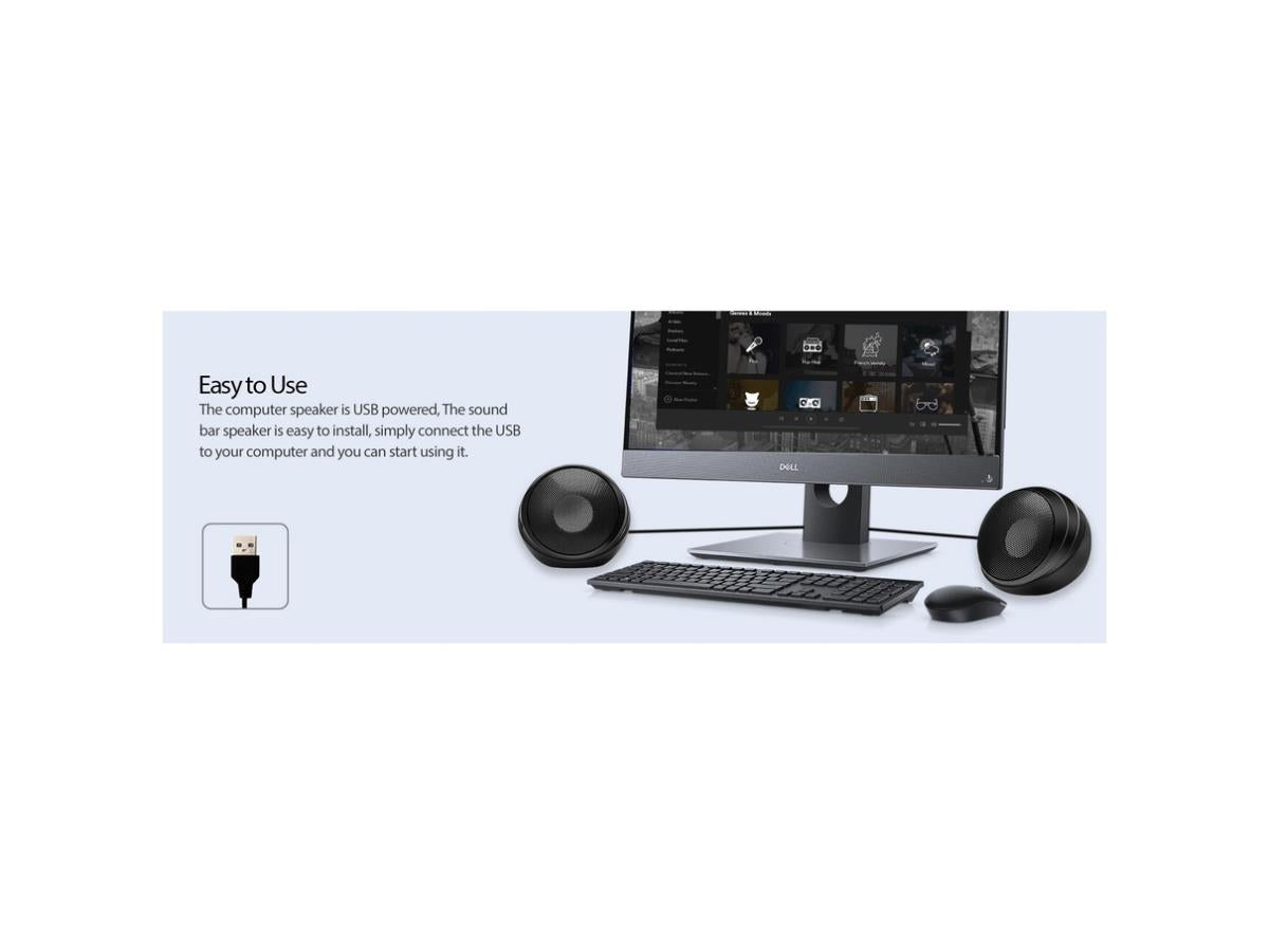 USB Powered 5Wx 2 Stereo Speakers