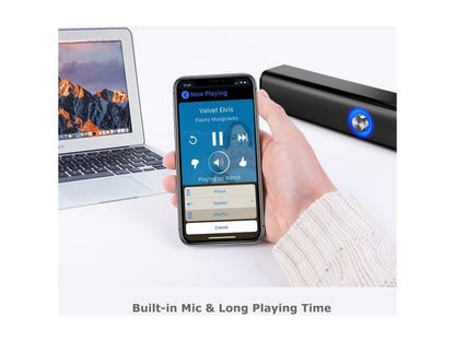 Bluetooth/Aux 10W x2 Powered Sound Bar