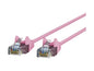 BELKIN CAT6 SLIM 28AWG CABLE - PINK -3FT
