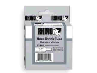 RHINO 1/4 WHITE HEAT SHRINK TUBES