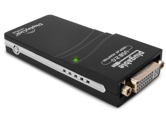 Plugable USB 2.0 to DVI/VGA/HDMI Video Graphics Adapter for Multiple Monitors up to 1920x1080 Supports Windows 11, 10, 8.1, 7, XP