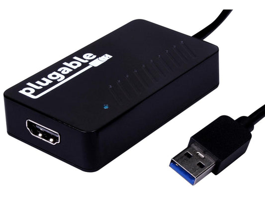 Plugable USB 3.0 to HDMI Video Graphics Adapter with Audio for Multiple Monitors up to 2560x1440 Supports Windows 11, 10, 8.1, 7, XP, and Mac