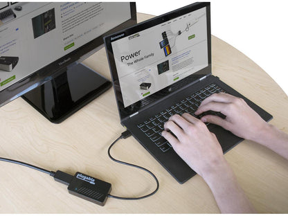 Plugable USB 3.0 to DisplayPort 4K UHD Video Graphics Adapter for Multiple Monitors up to 3840x2160 Supports Windows 11, 10, 8.1, 7, and macOS