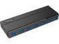 Plugable 7-Port USB 3.0 Hub with 36W Power Adapter - Driverless - Effortlessly Connect Devices and Transfer Data at High Speeds