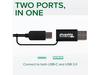 2.5G USB C &USB to Ethernet Adapter, 2-in-1 Adapter Compatible with USB C/Thunderbolt 3 or USB 3.0, USB-C to RJ45 2.5 Gigabit LAN