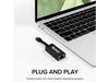 USB C to Ethernet Adapter, Driverless Fast & Reliable Gigabit Speed, Thunderbolt 3 to Ethernet Adapter Compatible with Macbook Pro, Windows, macOS, an