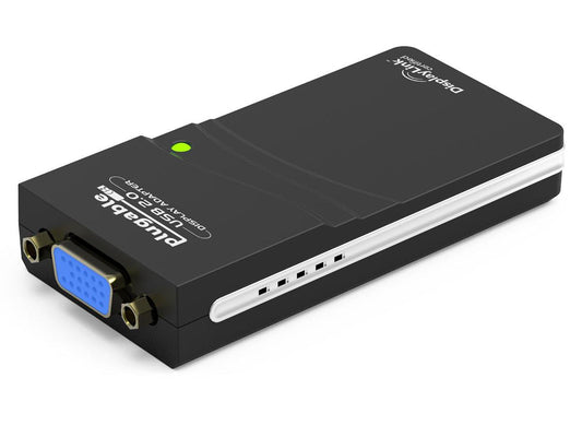 Plugable USB 2.0 to VGA Video Graphics Adapter for Multiple Monitors up to 1920x1080 Supports Windows 11,10, 8.1, 7, XP, and Mac
