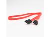Premium 18in SATA Serial ATA Cable - SATA 6 Gbit/s - 18 in / 1.50ft - For Server, Storage Array, Computer - 1 x Female SATA - 1 x Female SATA - Red