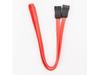 Premium 18in SATA Serial ATA Cable - SATA 6 Gbit/s - 18 in / 1.50ft - For Server, Storage Array, Computer - 1 x Female SATA - 1 x Female SATA - Red