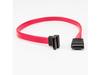 Premium 18in SATA Serial ATA Cable - SATA 6 Gbit/s - 18 in / 1.50ft - For Server, Storage Array, Computer - 1 x Female SATA - 1 x Female SATA - Red