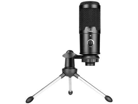 USB Unidirectional Microphone with Stand