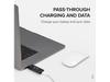 Plugable 7-in-1 USB Charging Hub with Data Transfer for Laptops with USB-C or USB 3.0 - Multiport Charging and USB Data Transfer - 60W Power Adapter