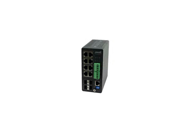 LAN SWITCH, MANAGED HARDENED POE+ SWITCH, (8) 10/100/1000BASE-T POE+, (4) 100/1000BASE-X SFP