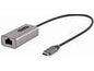 StarTech.com USB-C to Ethernet Adapter, 10/100/1000 Mbps, Gigabit Network Adapter w/ ASIX AX88179A Chip, 1ft/30cm Cable, USB Type C to RJ45 Ethernet Dongle, USB C to LAN Adapter, Windows/macOS/Linux/ChromeOS (US1GC30B2) - network adapter - USB-C