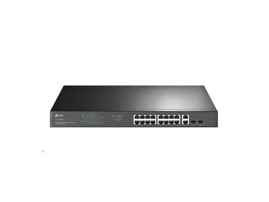 18PORT GIGABIT RACKMOUNT SWITCH WITH 16PORT POE+ PORT: 16GIGABIT POE+ PORTS, 2GIGABIT NONPOE PORTS, 2 COMBO GIGABIT SFP SLOTS