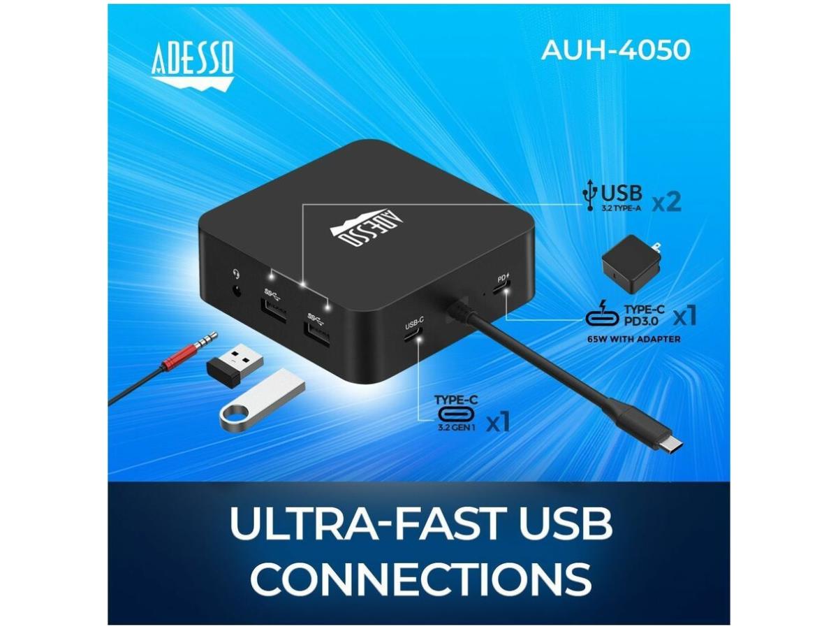 10 in 1 Multiport Docking Station (TAA Compliant)