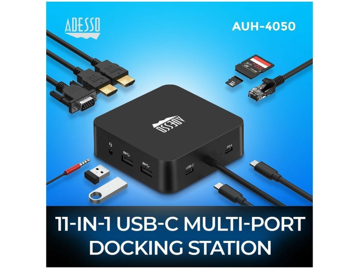 10 in 1 Multiport Docking Station (TAA Compliant)