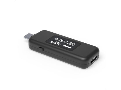 Plugable USB C Power Meter Tester for Monitoring USB-C Connections up to 240W Digital Multimeter Tester for USB-C Cables, Laptops, Phones, Chargers -