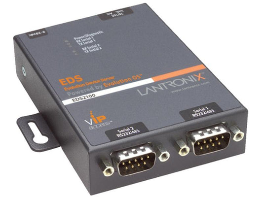 2 PORT SECURE DEVICE SERVER, INTERNATIONAL PSU, ROHS