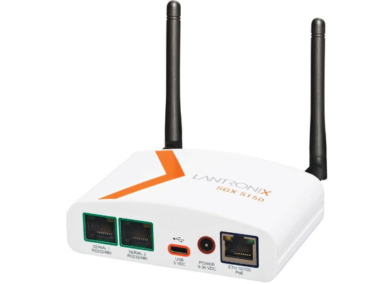 SGX 5150 IOT DEVICE GATEWAY, WIRELESS 802.11A/B/G/N/AC, 2XRS232 (RJ45), USB, 10/100 ETHERNET, US