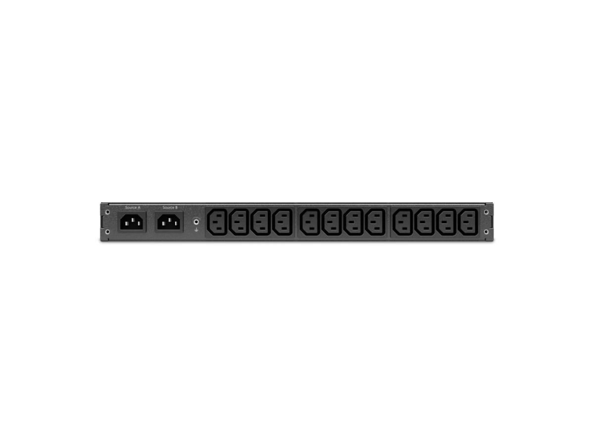 Rack ATS, 230V, 10A, C14 in, (12) C13 out