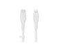 USB-C TO LTG, SILICONE, 2M, WHT