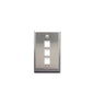 FACEPLATE, STAINLESS STEEL,1-GANG,3-PORT