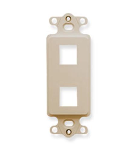 INSERT, DECOREX, 2-PORT, IVORY