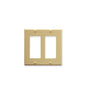 FACEPLATE, DECOREX, 2-GANG, IVORY